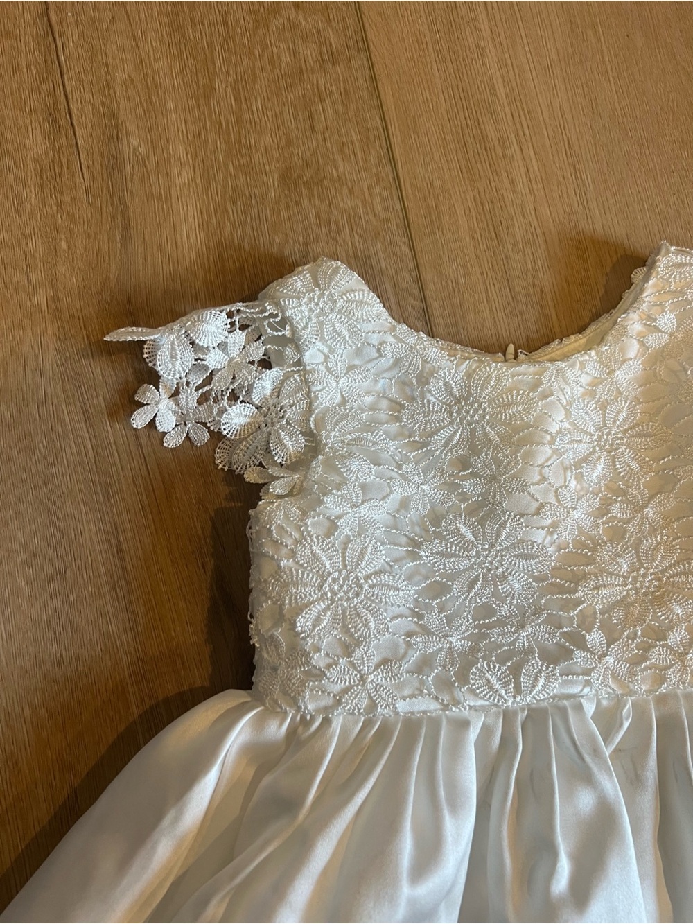 Flower Girl White Lace Flower Dress 2T